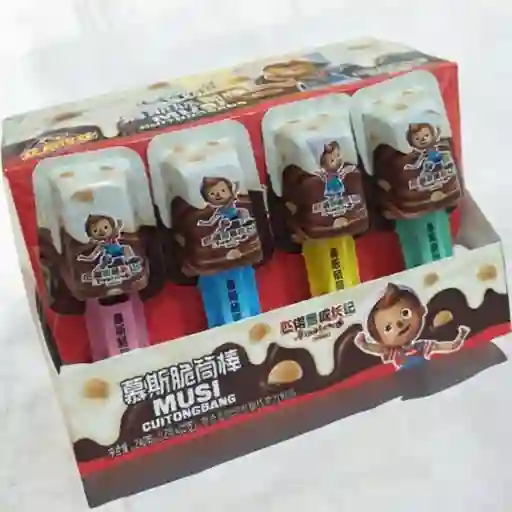 Paleta pinocho con cereal inflado caja