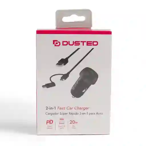 Dusted Cargador Auto 20W Carga Rápida