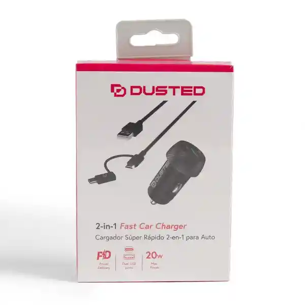 Dusted Cargador Auto 20W Carga Rápida