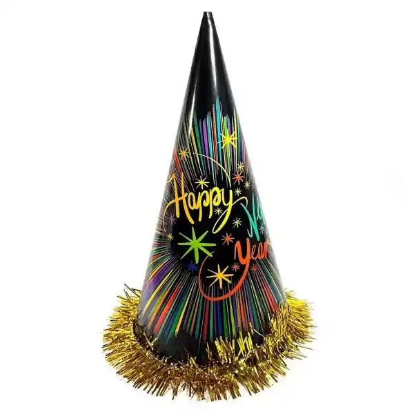 Gorro Cono Happy New Year Color