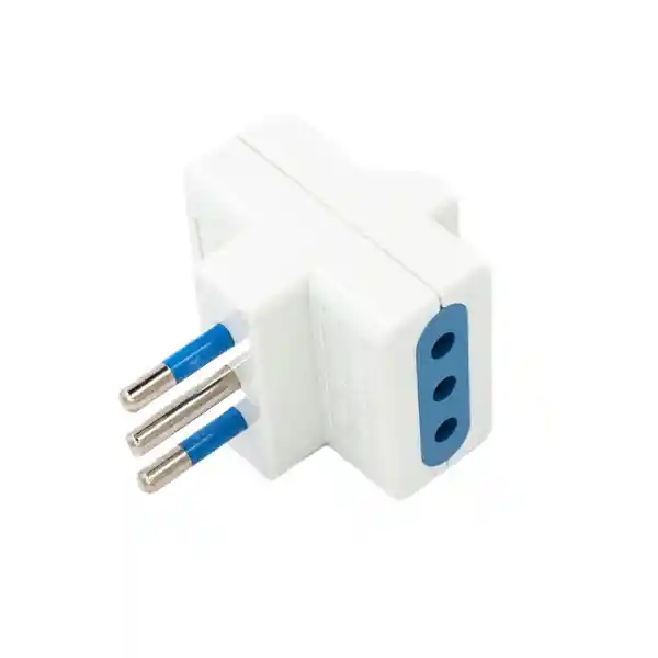 Adaptador Triple Blanco