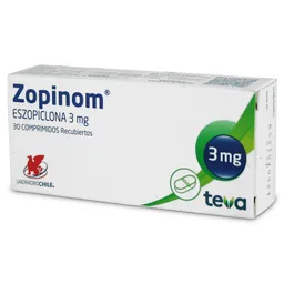 Eszop Zopinom Iclona 3 Mg 30 Comprimidos Recubierto