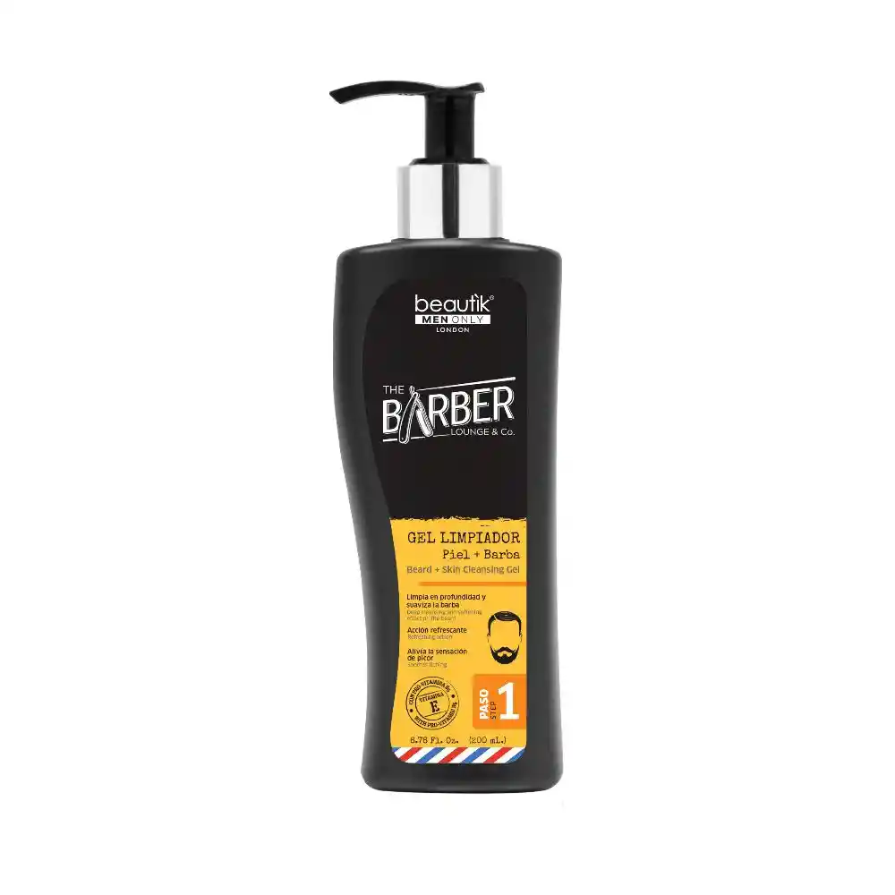 Beautik Men Only Gel Limpiador Piel y Barba