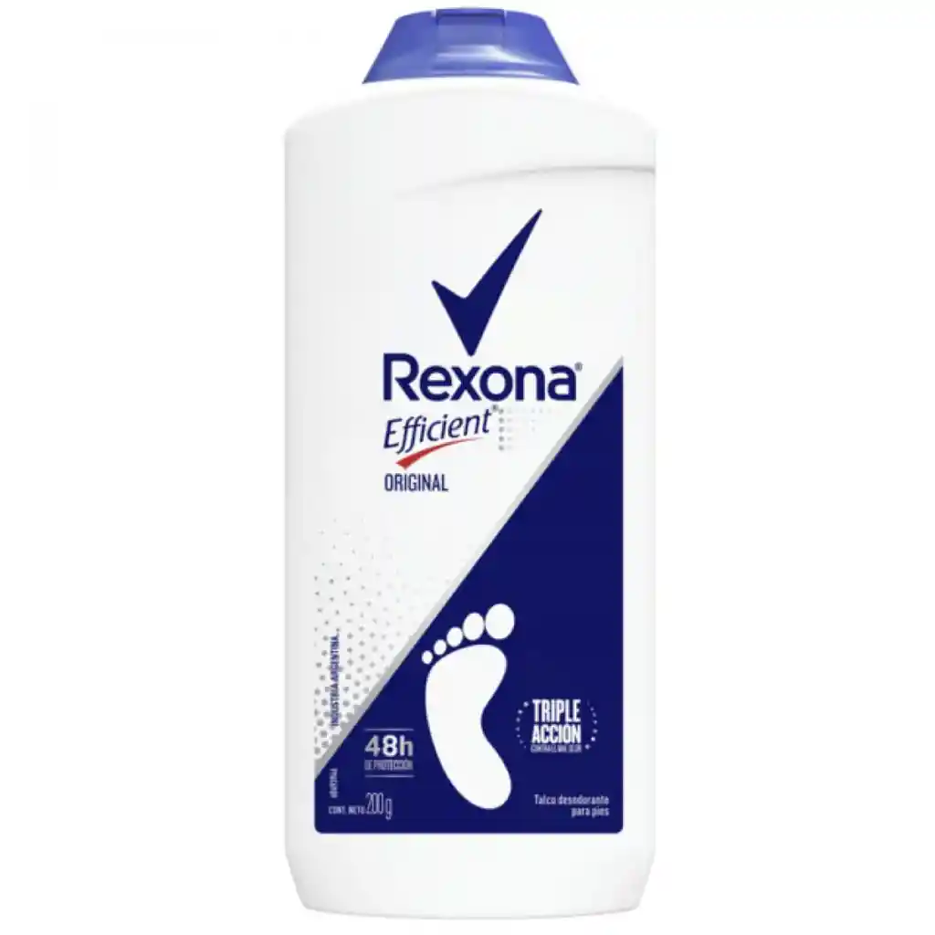 Desodorante Rexona Efficient Original En Talco 200 G.
