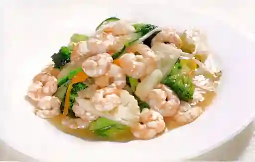 Diente de Dragon con Camarones