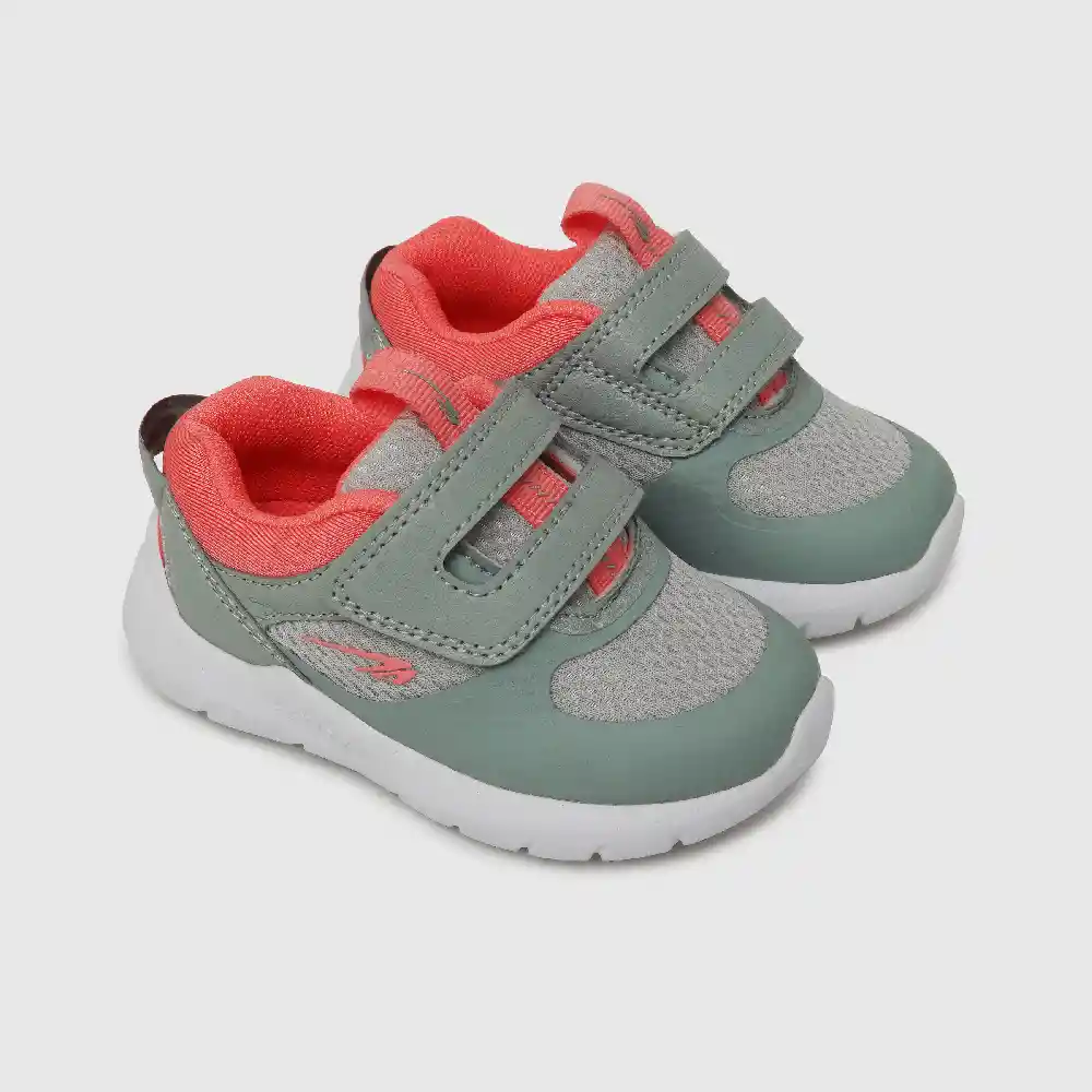 Zapatillas Deportiva Caña Baja De Niña Gris Talla 21
