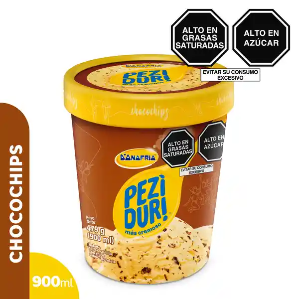 Peziduri Helado Sabor a Vainilla con Chisp Sabor a Chocolate 