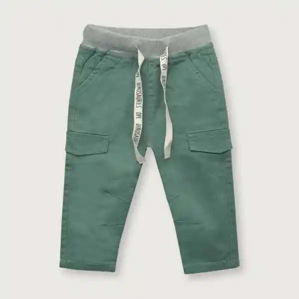 Pantalón Gabardina Niño Verde Militar Talla 3A Opaline