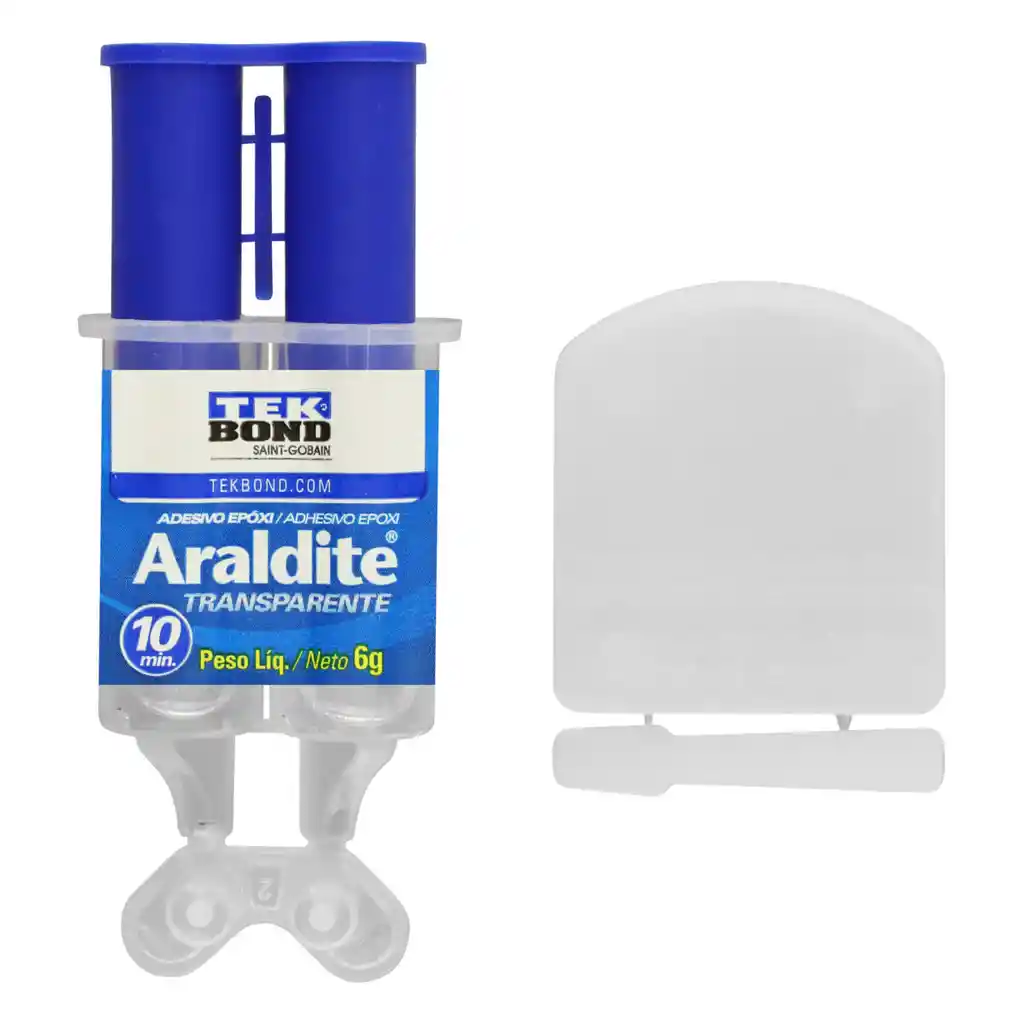 Tekbond Adhesivo Epoxico Araldite Jeringa Transparente 6 g