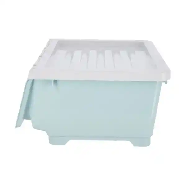 Caja Apilable de Plástico Con Ruedas 20 L