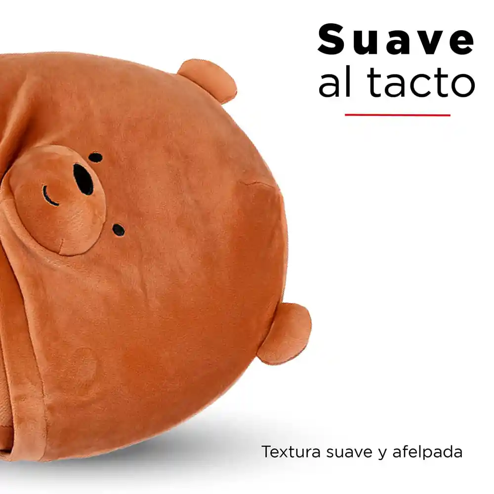 Miniso Almohada Para Viaje Con Capucha Grizzly - We Bare Bears