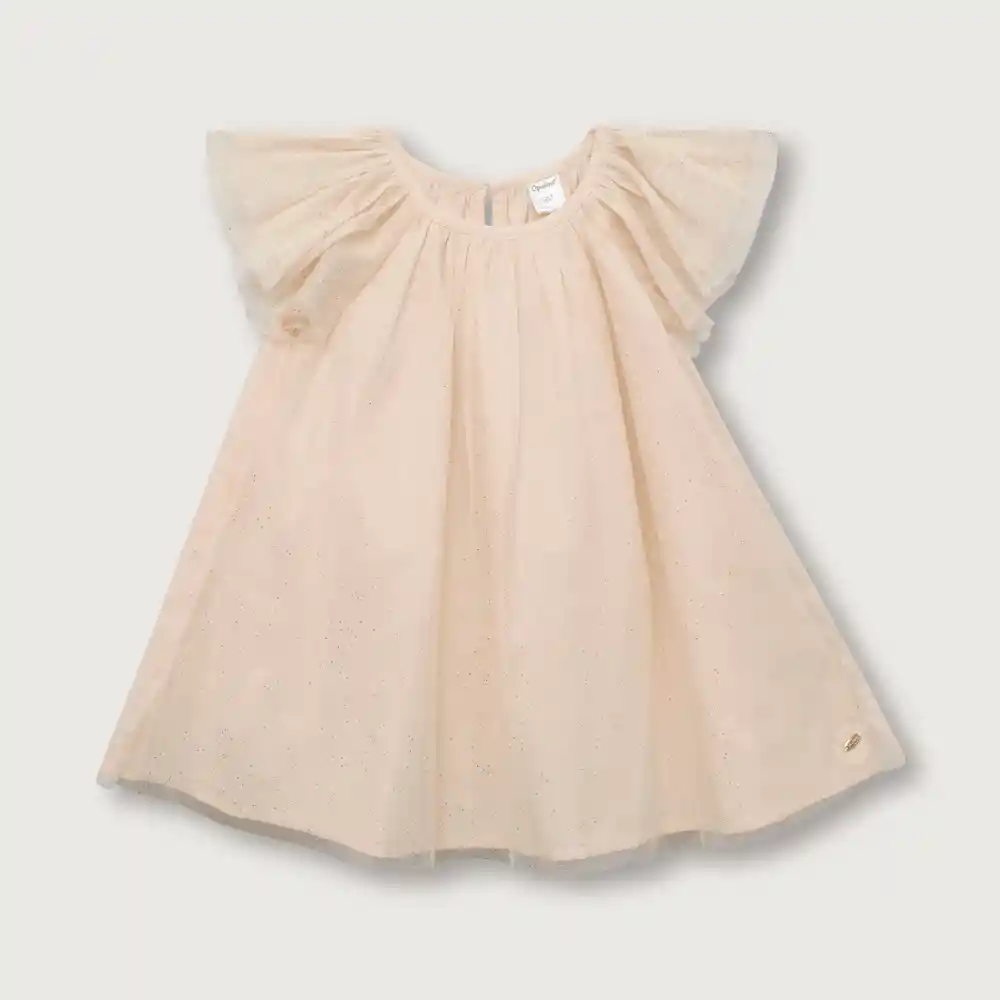 Vestido Estampados Estrellas Niño Rosado Talla 4 Años