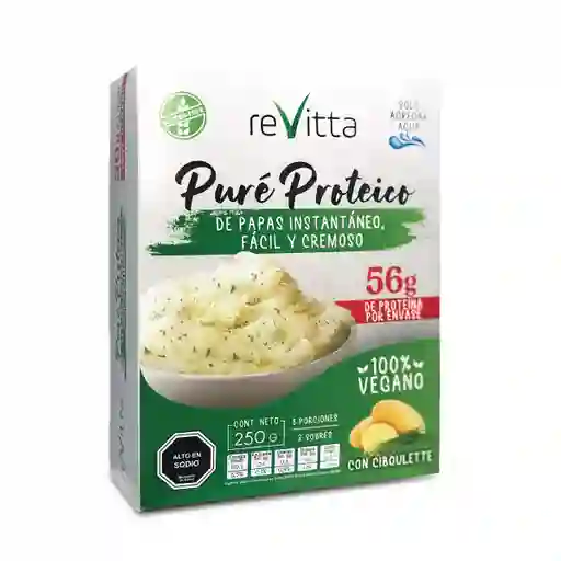 Revitta Puré Proteico Vegano con Ciboulette