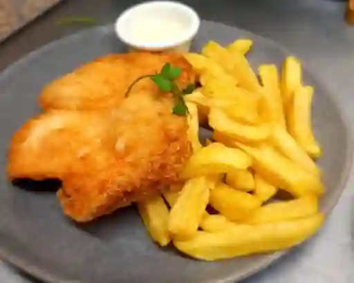 Milanesa con Papas Fritas