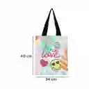 Bolsa de Compras Love Colorida Miniso