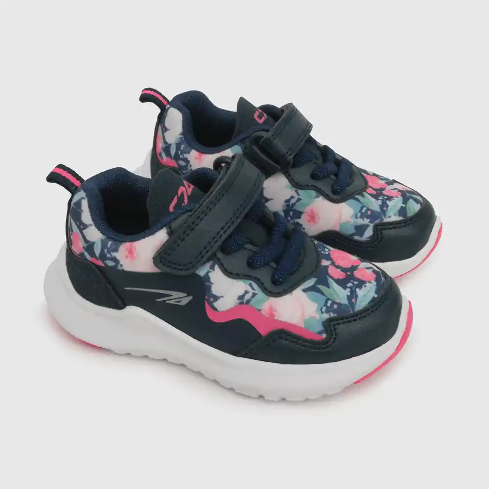 Zapatillas Deportivas Caña Baja Para Niña Azul Talla 21