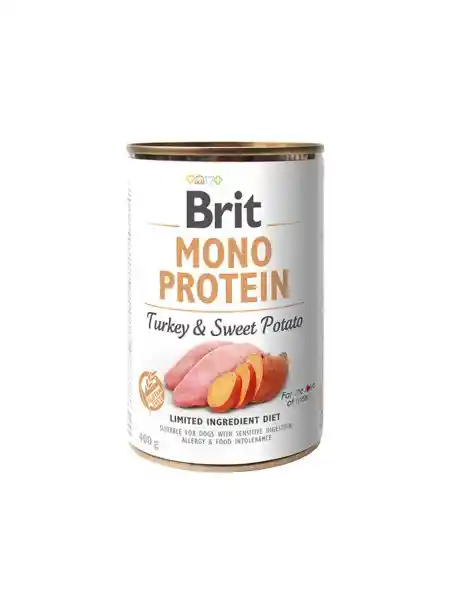 Brit Care Alimento Húmedo Perro Mono Protein Pavo y Papa Dulce