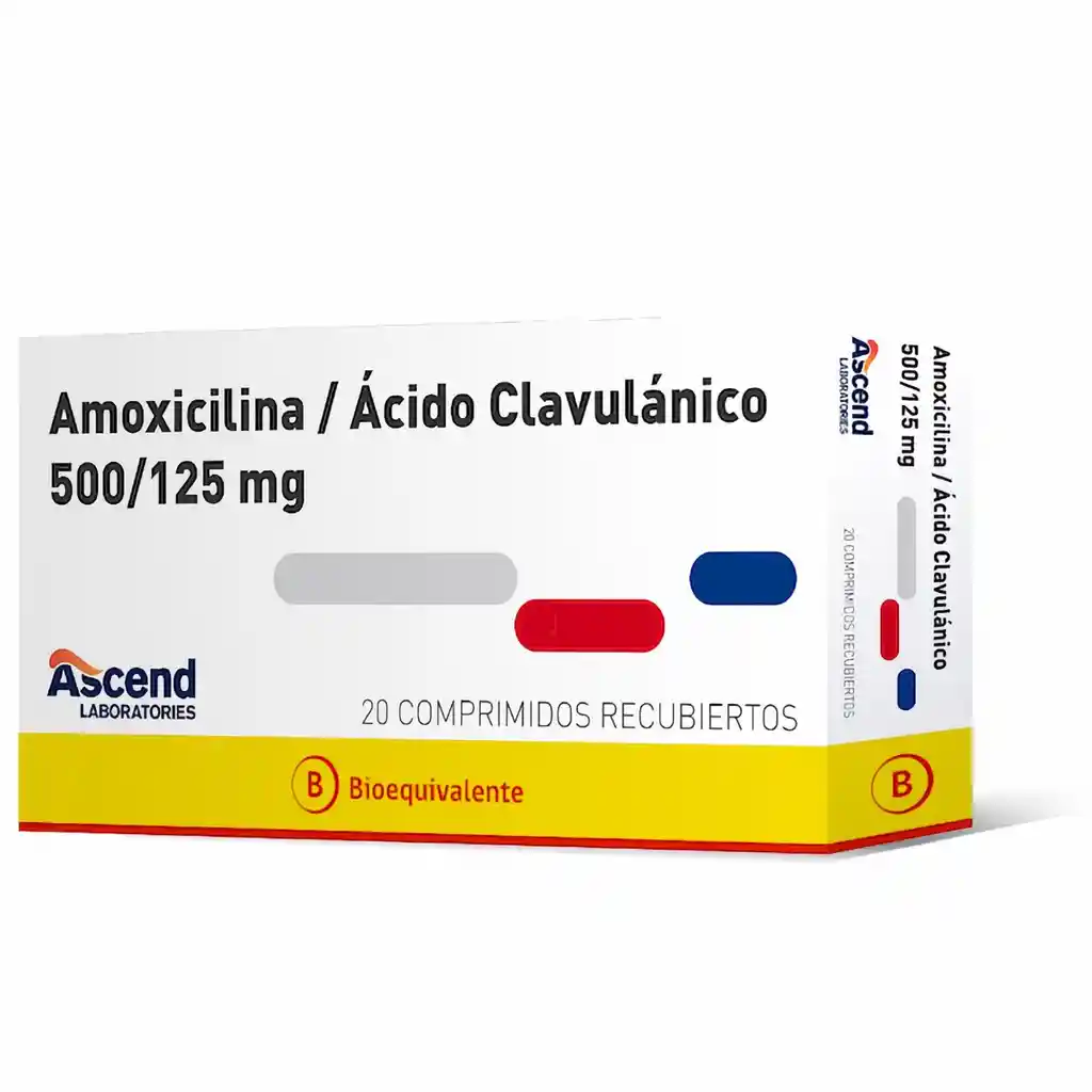 Ascend Amoxicilina y Ácido Clavulánico (500 mg / 125 mg)
