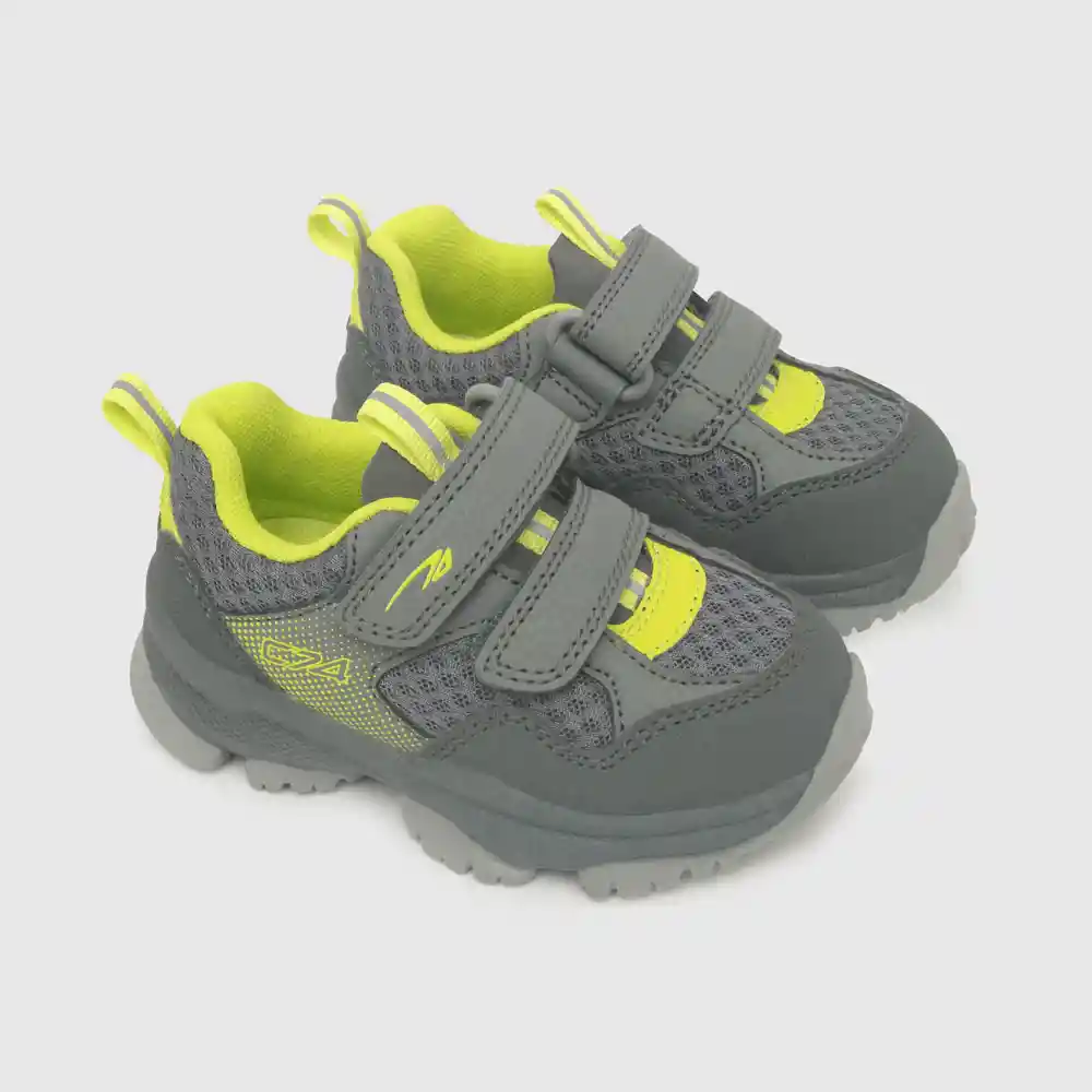 Zapatillas Outdoor Print Lateral Gris Talla 25