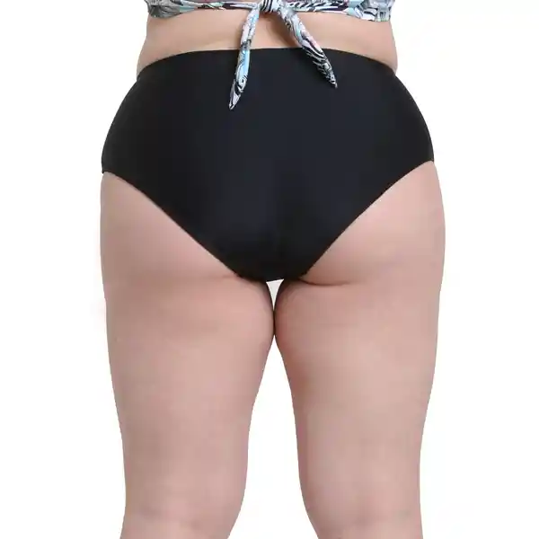 Bikini Calzón Estilo Pin up Negro Talla XL Samia