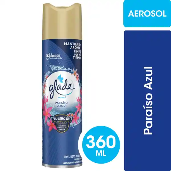Desodorante Ambiental Glade Aerosol Paraíso Azul 360ml
