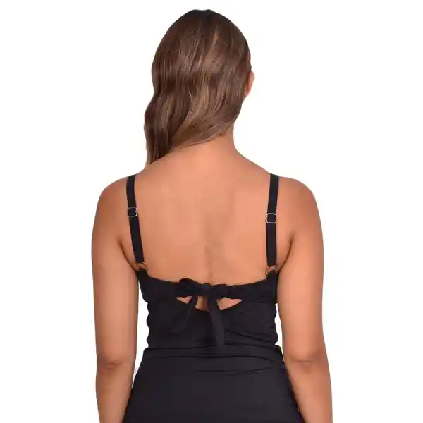 Polera de Tankini Reductor Negro Talla XL Samia