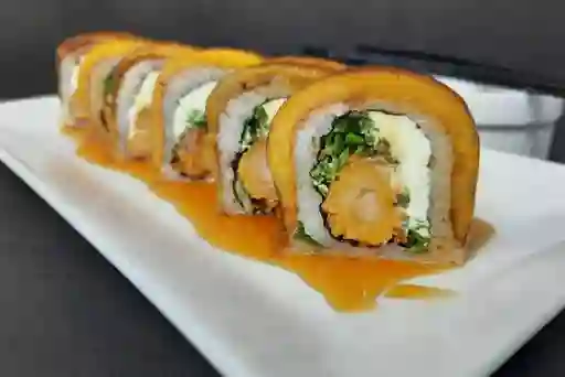 Banana Ebi Furay Envuelto en Plátano Frito