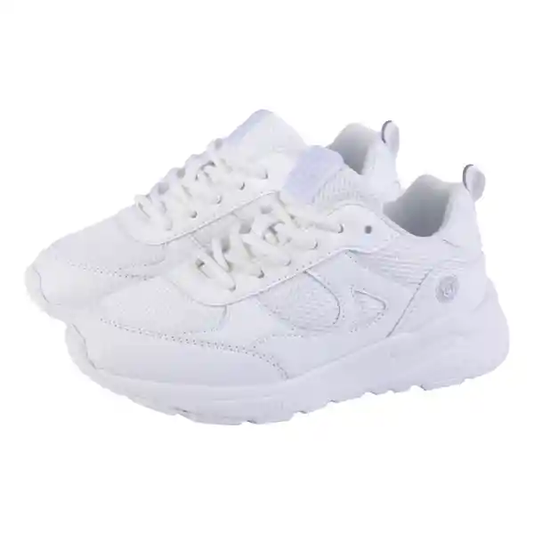 Zapatillas Escolar Niño Blanco Talla 20 Pillin