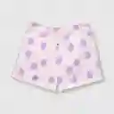 Short De Bebé Estampado Niña Rosado Talla 3/6m