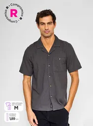 Camisa Manga Corta Vislo Bb2 Gris Oscuro L Ss24