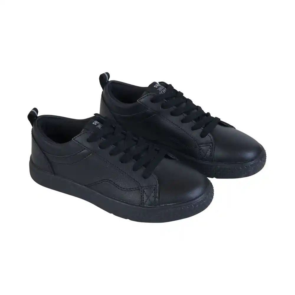Zapatillas Urbana Escolar Senior Agujeta Negra T. 37