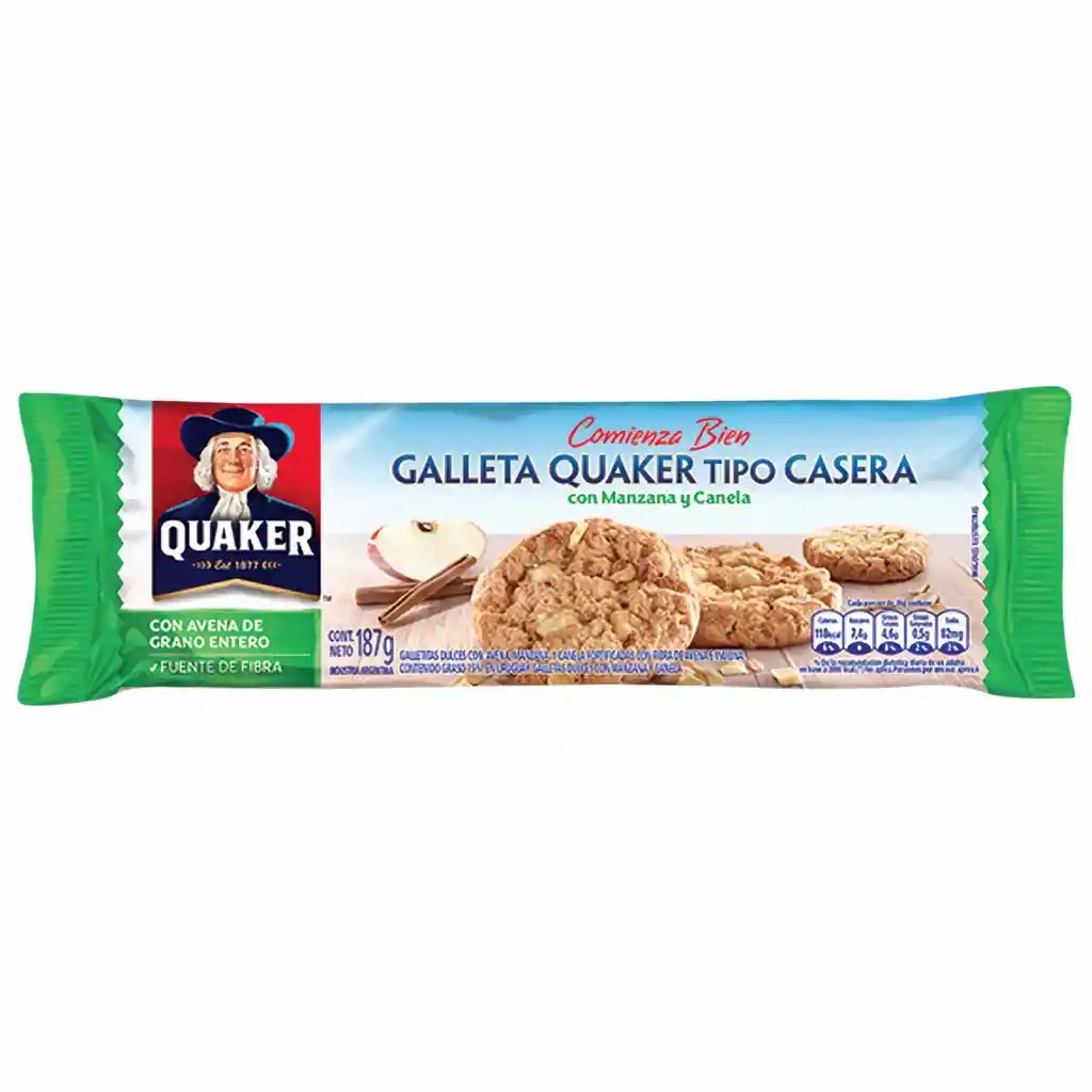 Quaker Galletas Tipo Casera Avena Manzana