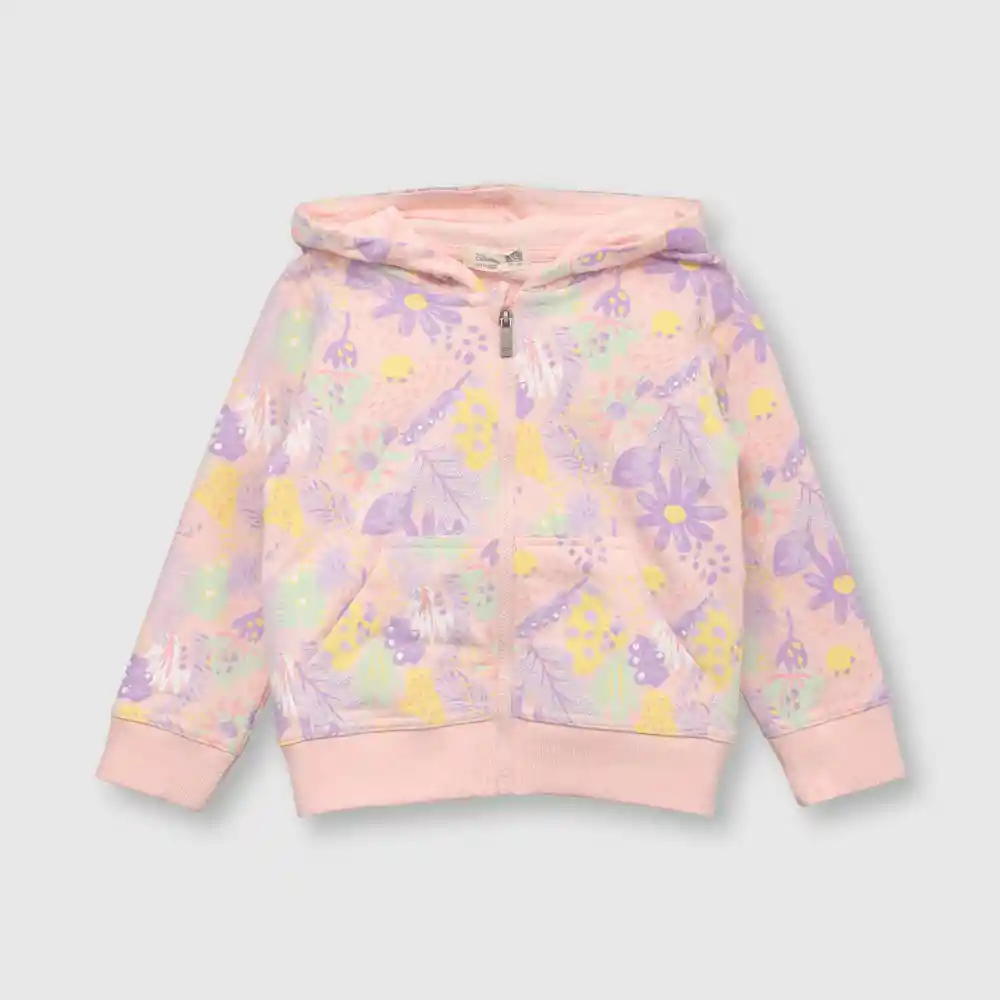 Polerón De Bebé Floreado Niña Rosado Talla 6/9m