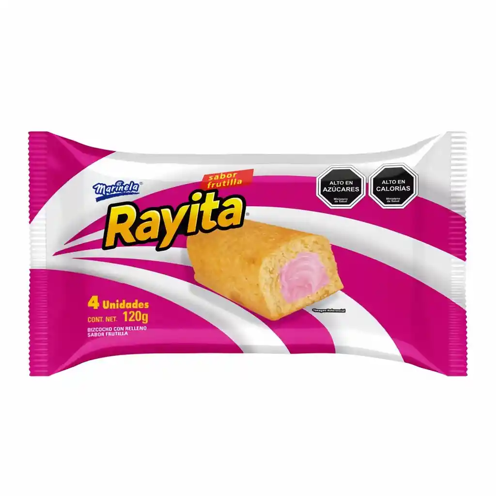 Rayita Pastel Relleno Sabor Frutilla