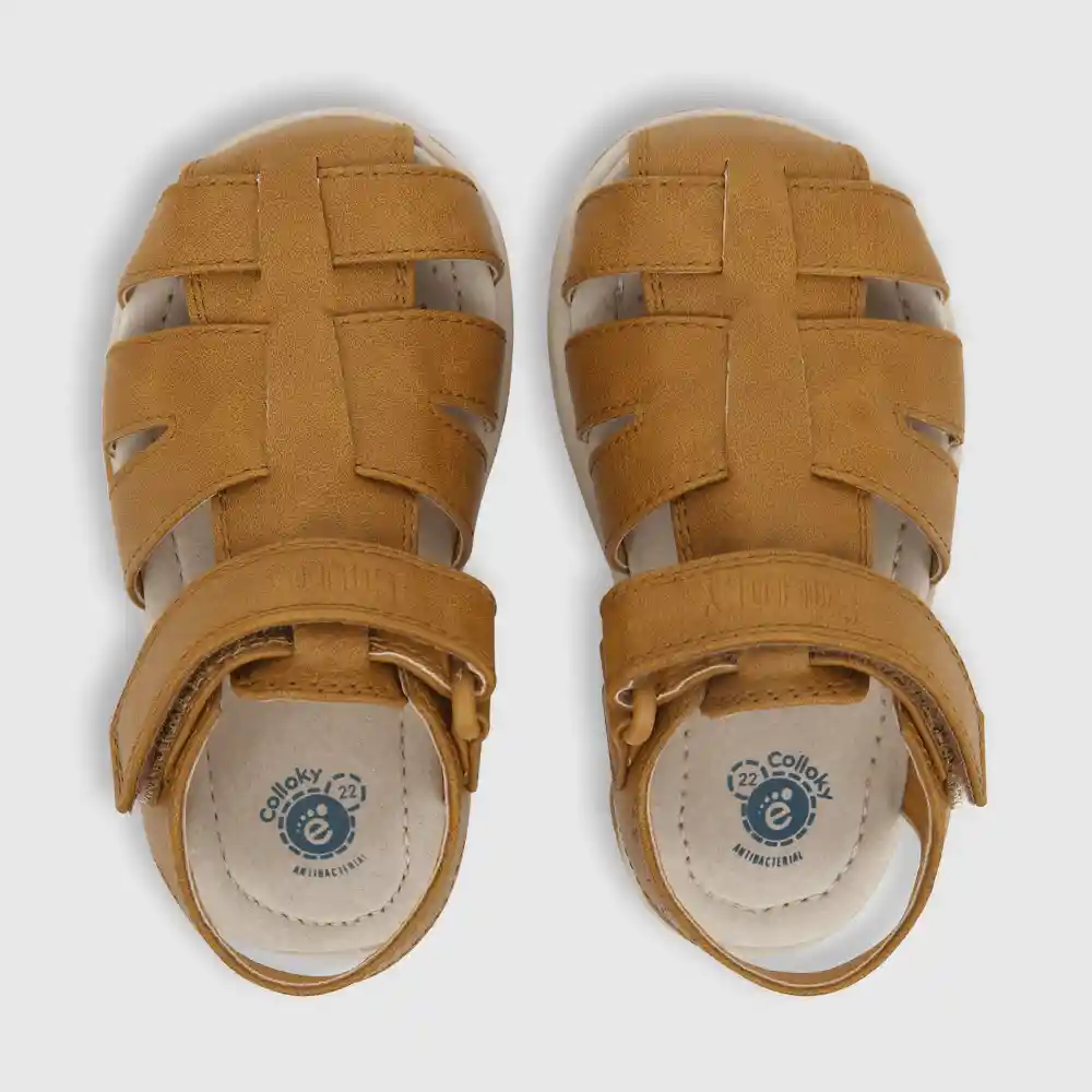 Sandalias De Niño Velcro Franciscana Amarillo Talla 22