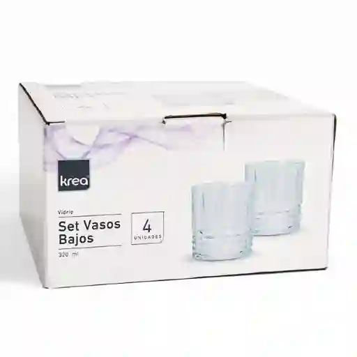 Set Vaso Bajos Elegante