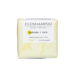 Ecoshampoo Shampoo en Barra Cúrcuma y Coco