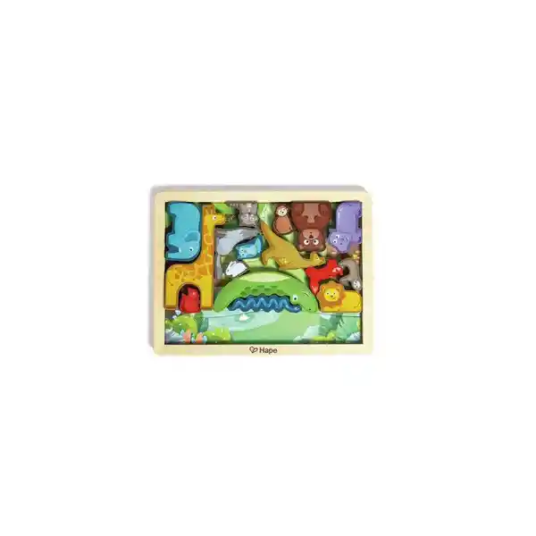 Hape Juguete Animal Kingdom Puzzle - E1656