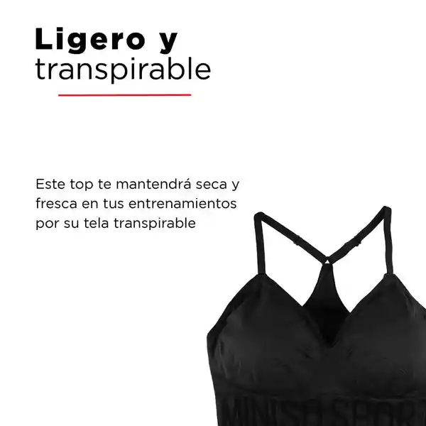 Brasier Deportivo Para Mujer Negro L/XL Miniso