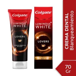 Colgate Pasta Dental Blanqueamiento Luminous White Lovers Café