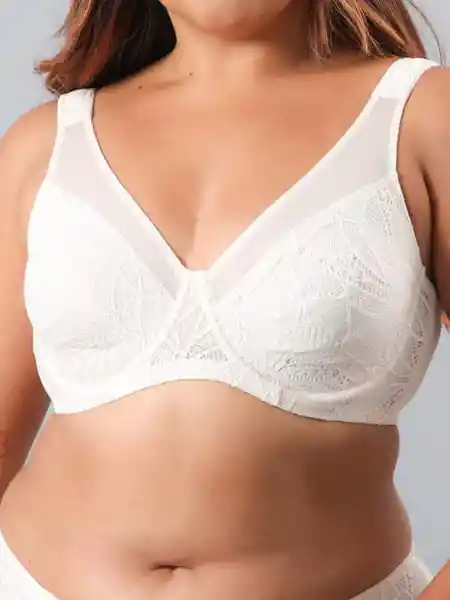 Flores Sostén Beige Talla 42C 13482