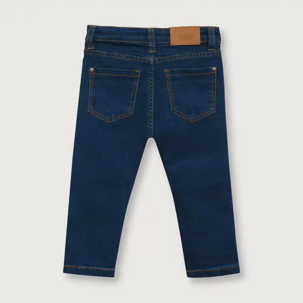 Jean De Niño Esencial Navy Talla 6m