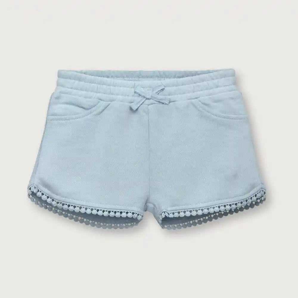 Short Cintura Elástica Niña Denim Talla 6m