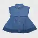 Vestido Bebe Niña Azul Pillin 6 M