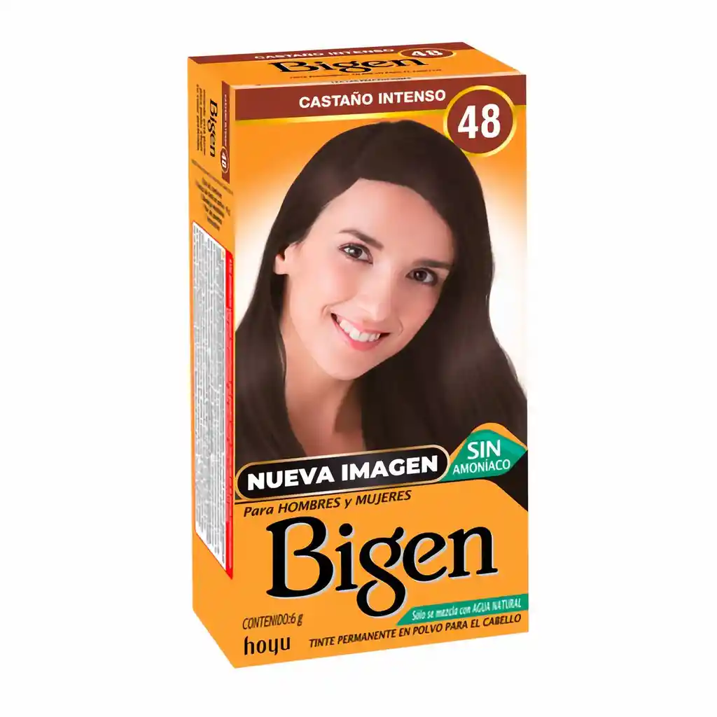 Bigen Tinte Permanente en Polvo Castaño Intenso