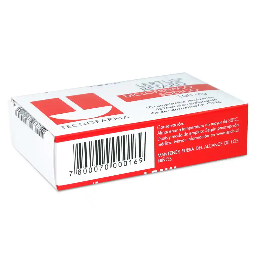 Lertus Antiinflamatorios Ret Com 100Mg 10
