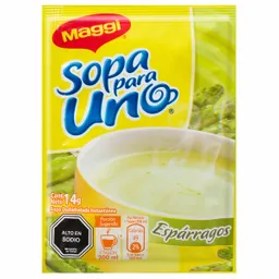 Maggi Sopa para Uno Deshidratada Sabor a Espárragos