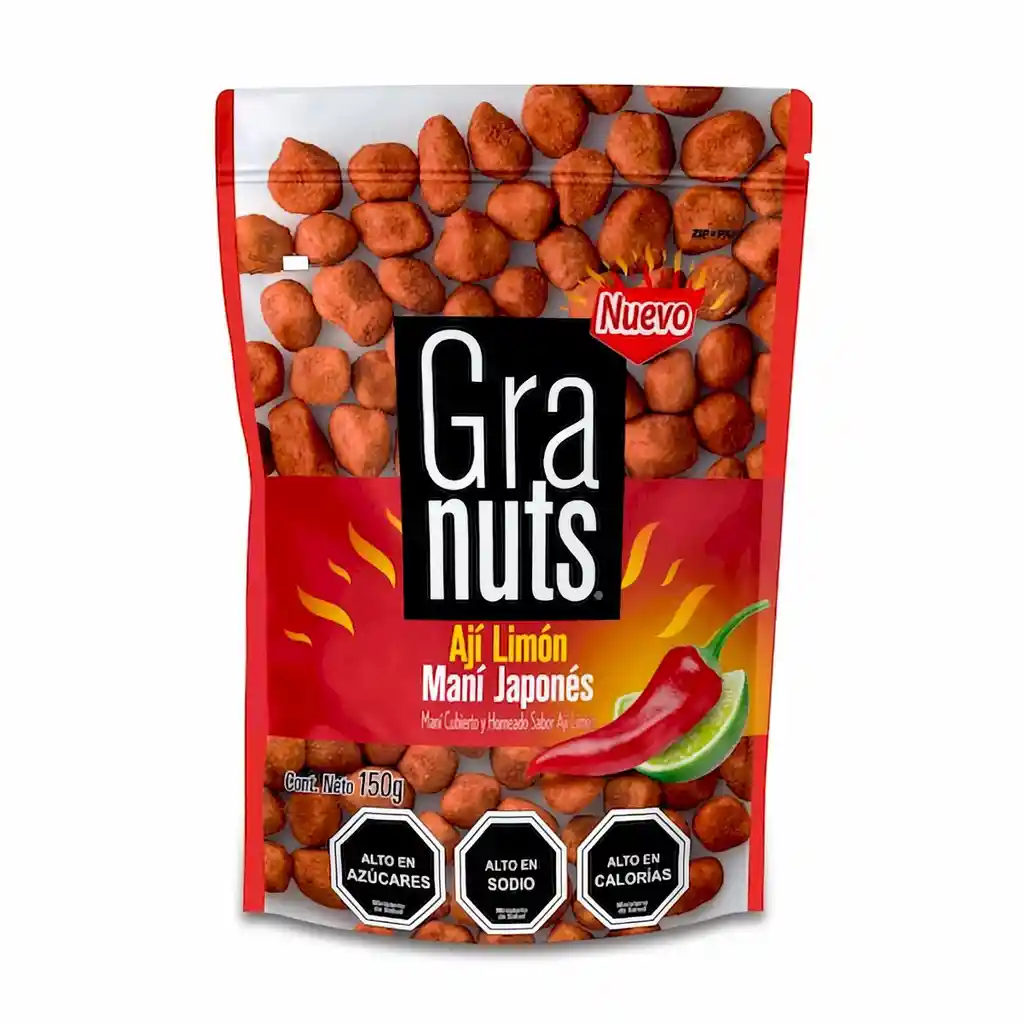 Granuts Maní Japonés Ají Limón