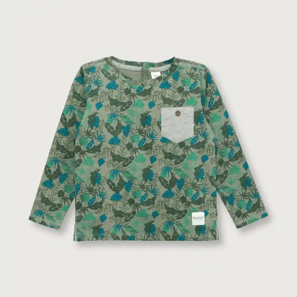 Polera Niño Verde Talla 4M Opaline