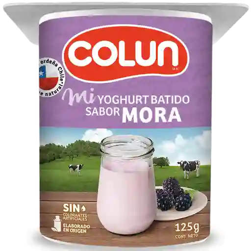 9 x Yoghurt Batido Colun 125 g Mora